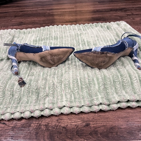 Denim Blue Women's Heels - Picture 4 of 4